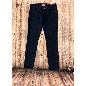 Lucky Brand blue & black snakeskin design jeans